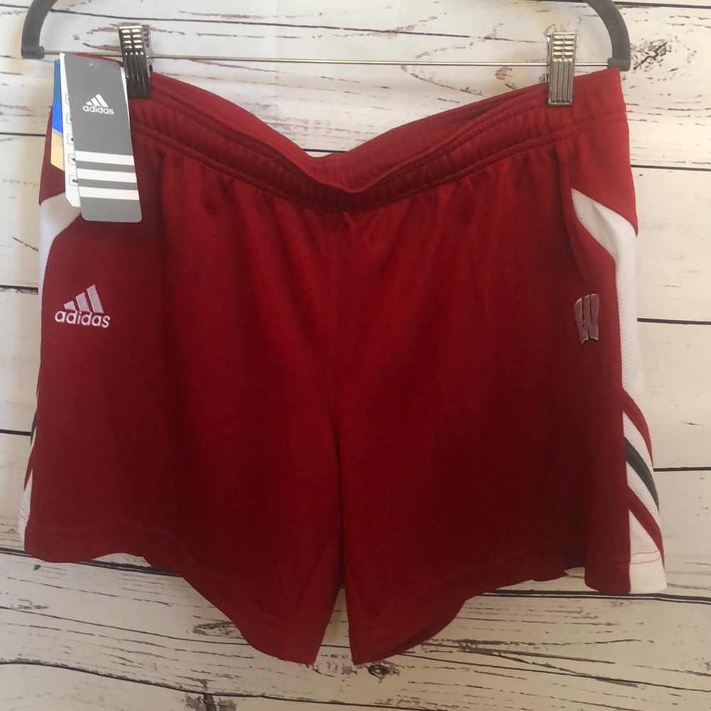 Adidas Wisconsin badgers athletic shorts